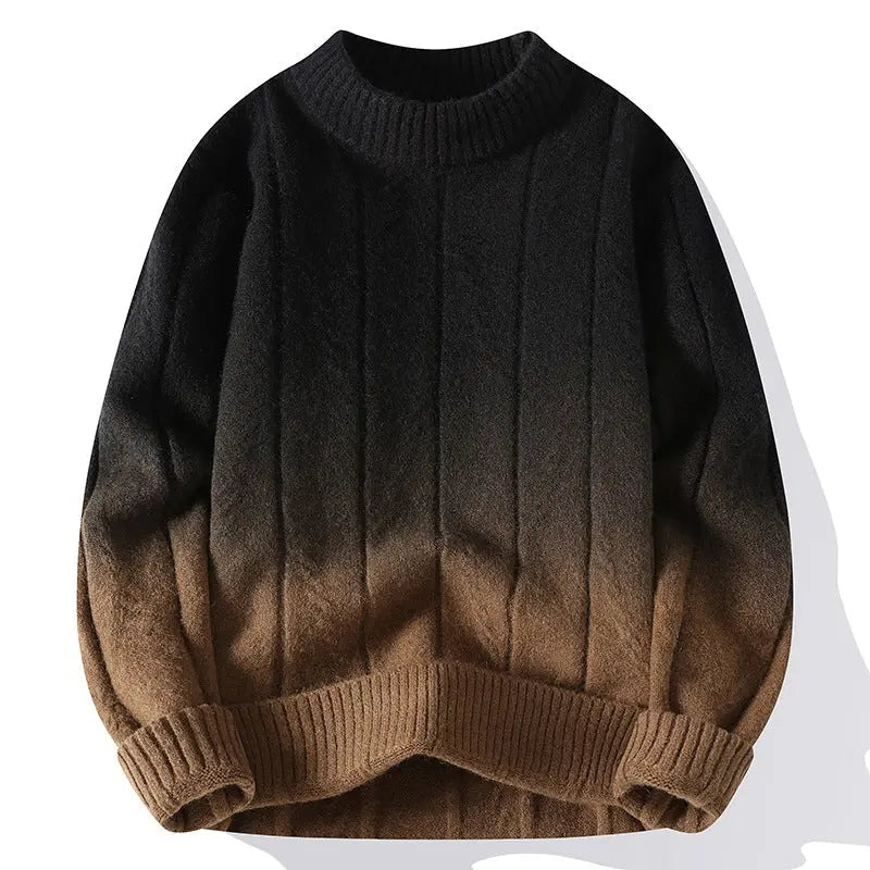 Strickpullover für Herren mit Farbverlauf