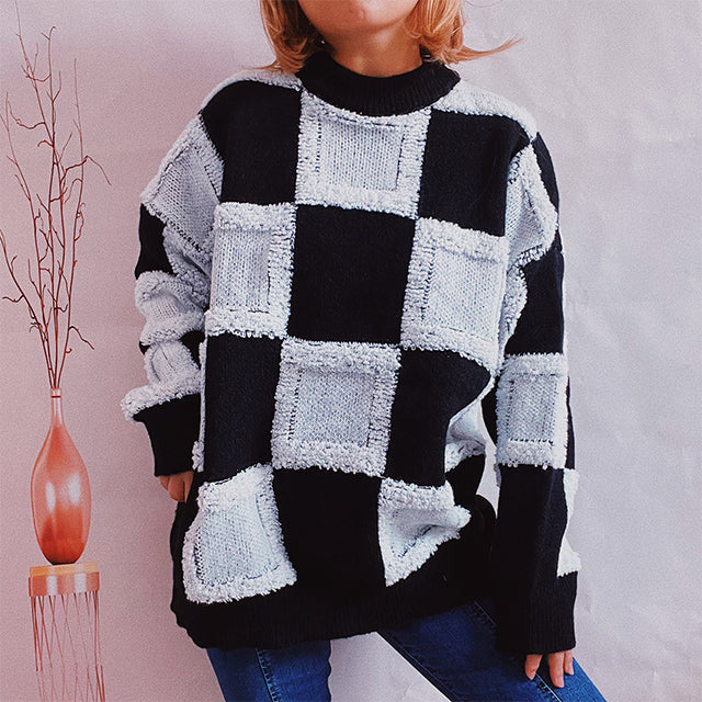Krohn-e | Patchwork Freizeitpullover