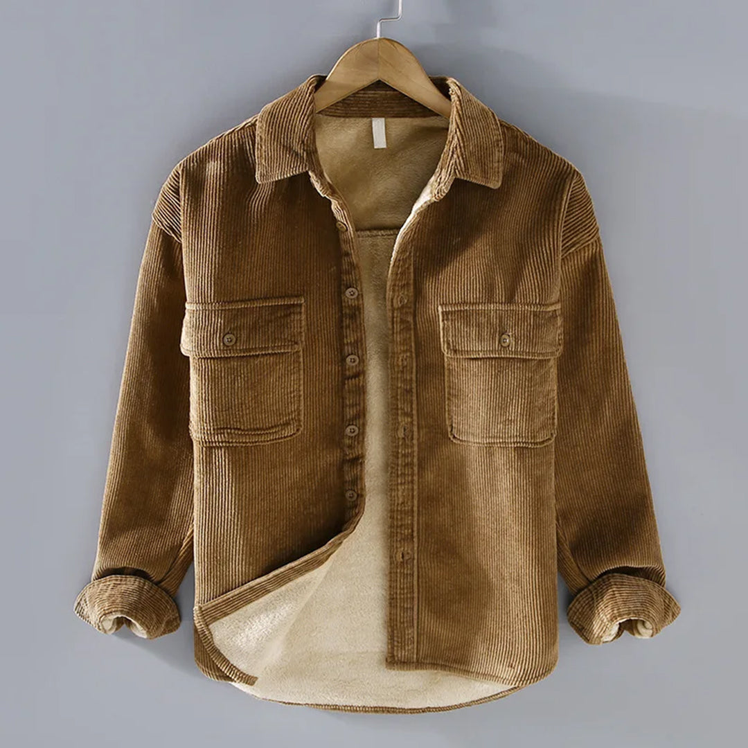 Krohn-e | Corduroy-Hemd Herren Winter