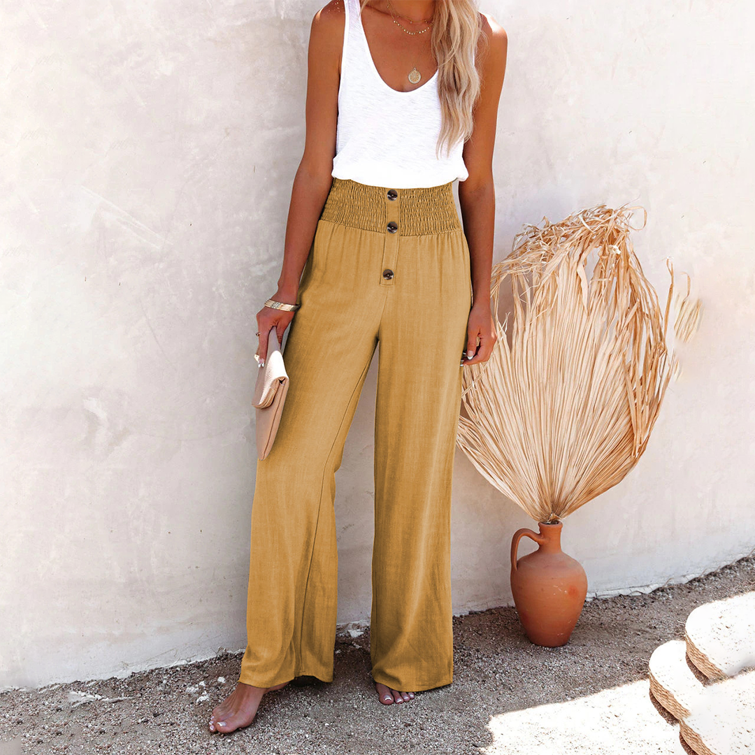 HILLA Trendy High-Waisted Comfortable Loose Trousers