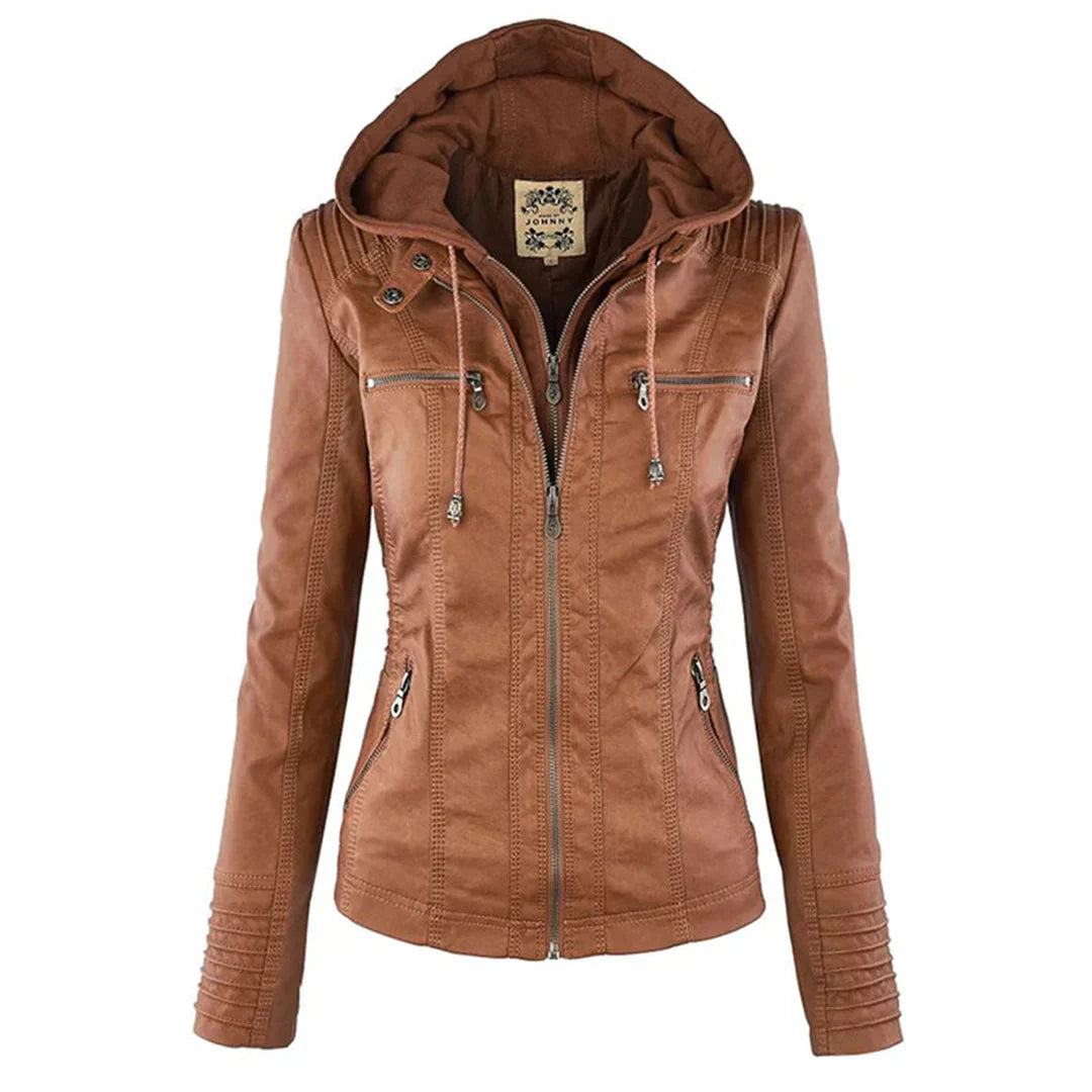 Krohn-e | Stilvolle Motorradjacke mit Kapuze