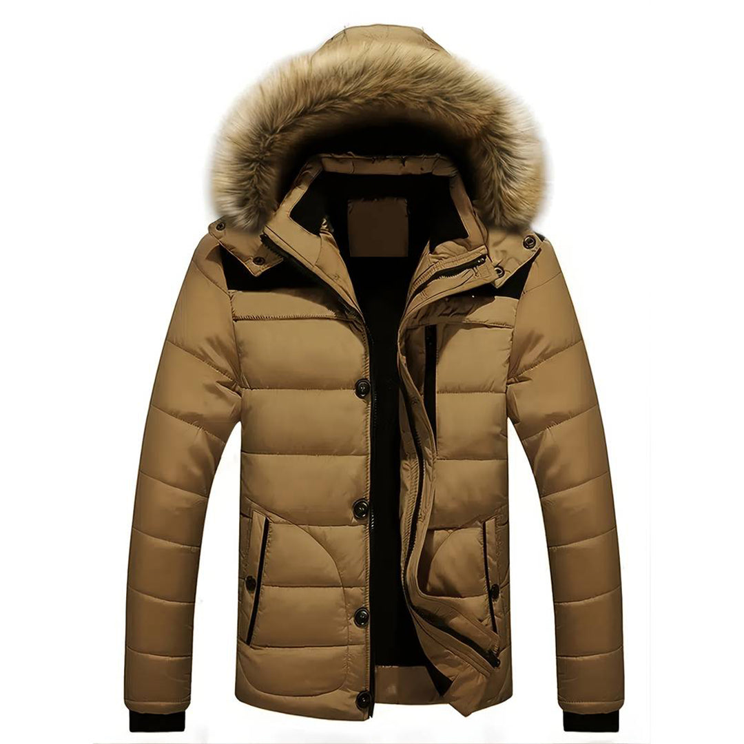 Herrenparka von JIM: stylisch, mit abnehmbarer Kapuze und optimalem Komfort