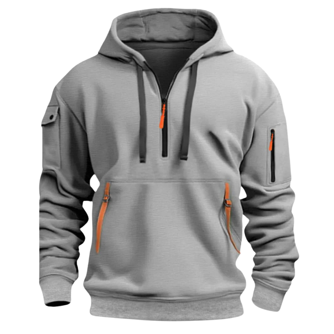 Krohn-e | Herren Sweatshirt mit Kapuze und Taschen