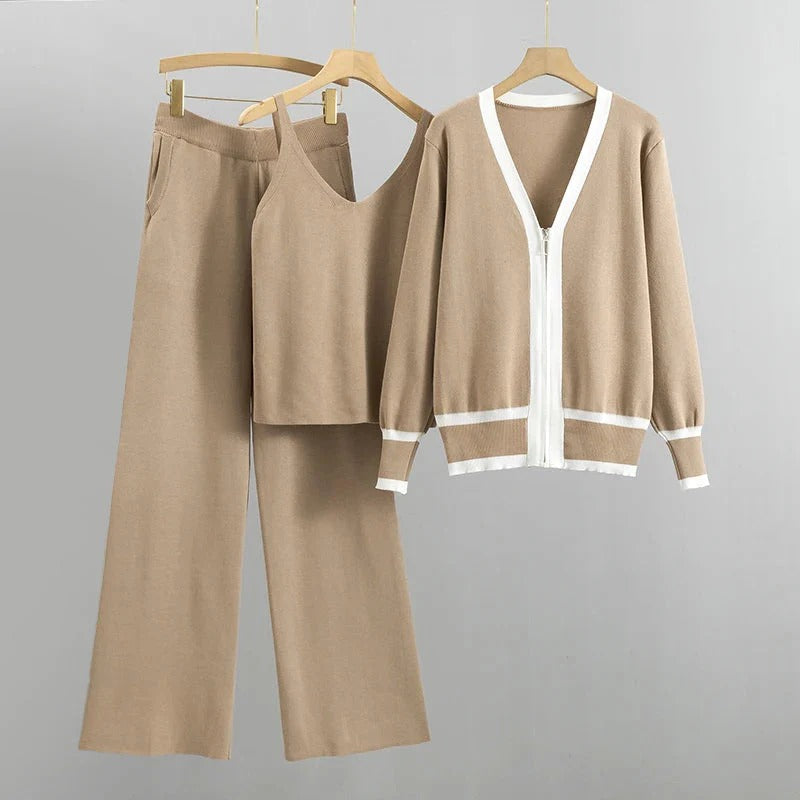 Cardigan und Hose mit V-Ausschnitt (Alang)