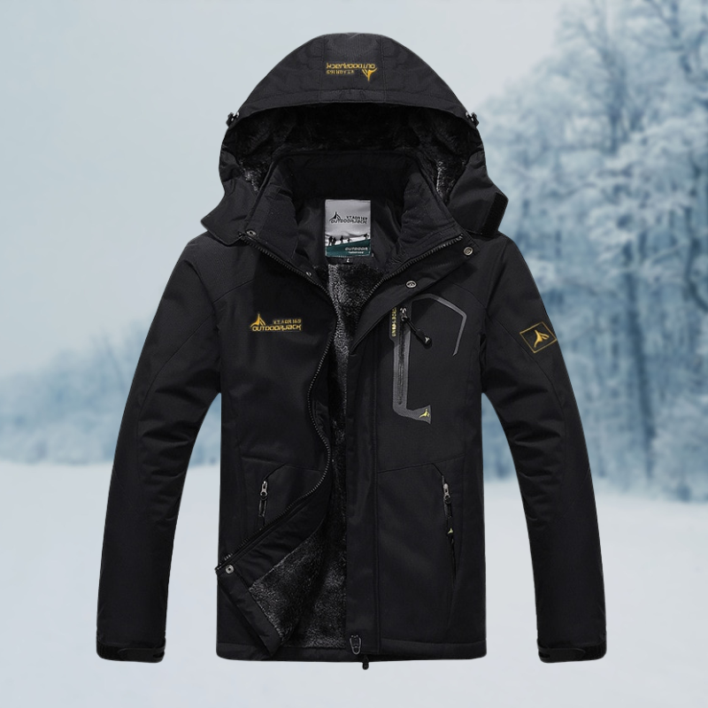 Herren Winterjacke mit Windschutz