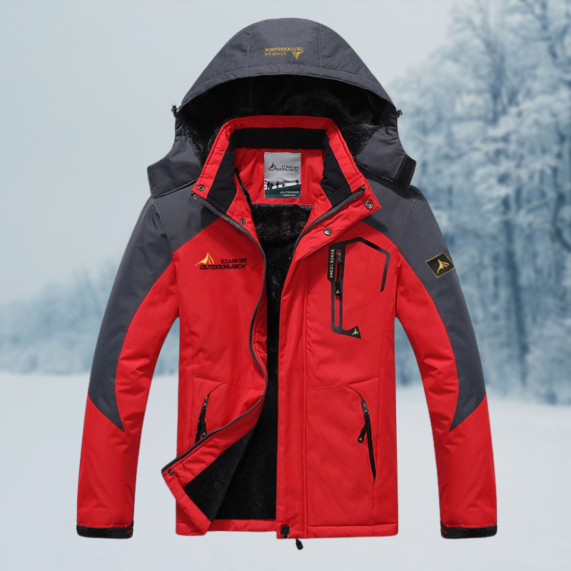 Herren Winterjacke mit Windschutz