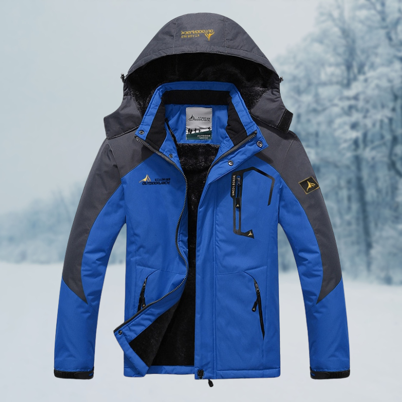 Herren Winterjacke mit Windschutz