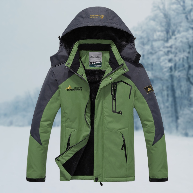 Herren Winterjacke mit Windschutz