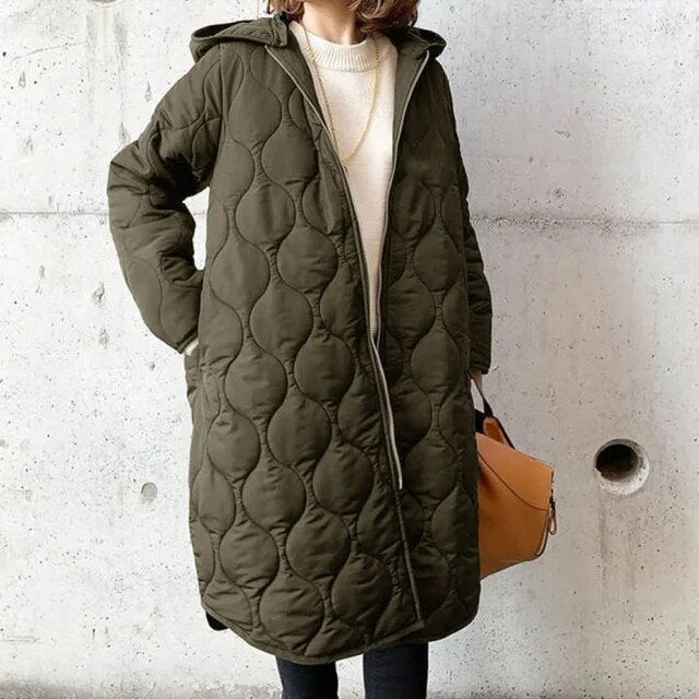 Rhea Parka: Modischer Argyle-Parka