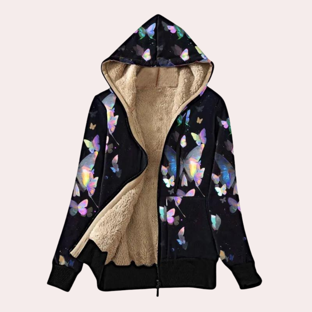 Krohn-e | Warme Winter Kapuzenjacke für Damen
