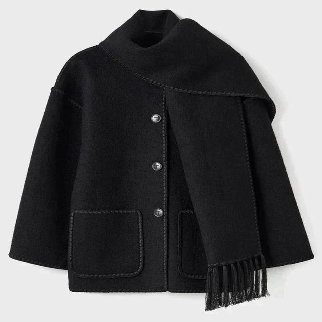 Krohn-e | Statement-Jacke mit Schal