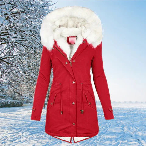Krohn-e | Winter Fellfutter Parka Jacke für Frauen