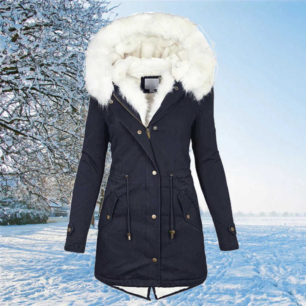 Krohn-e | Winter Fellfutter Parka Jacke für Frauen