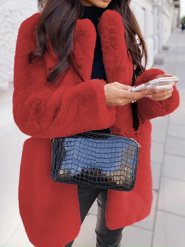 Edler Kunstfellmantel Larissa