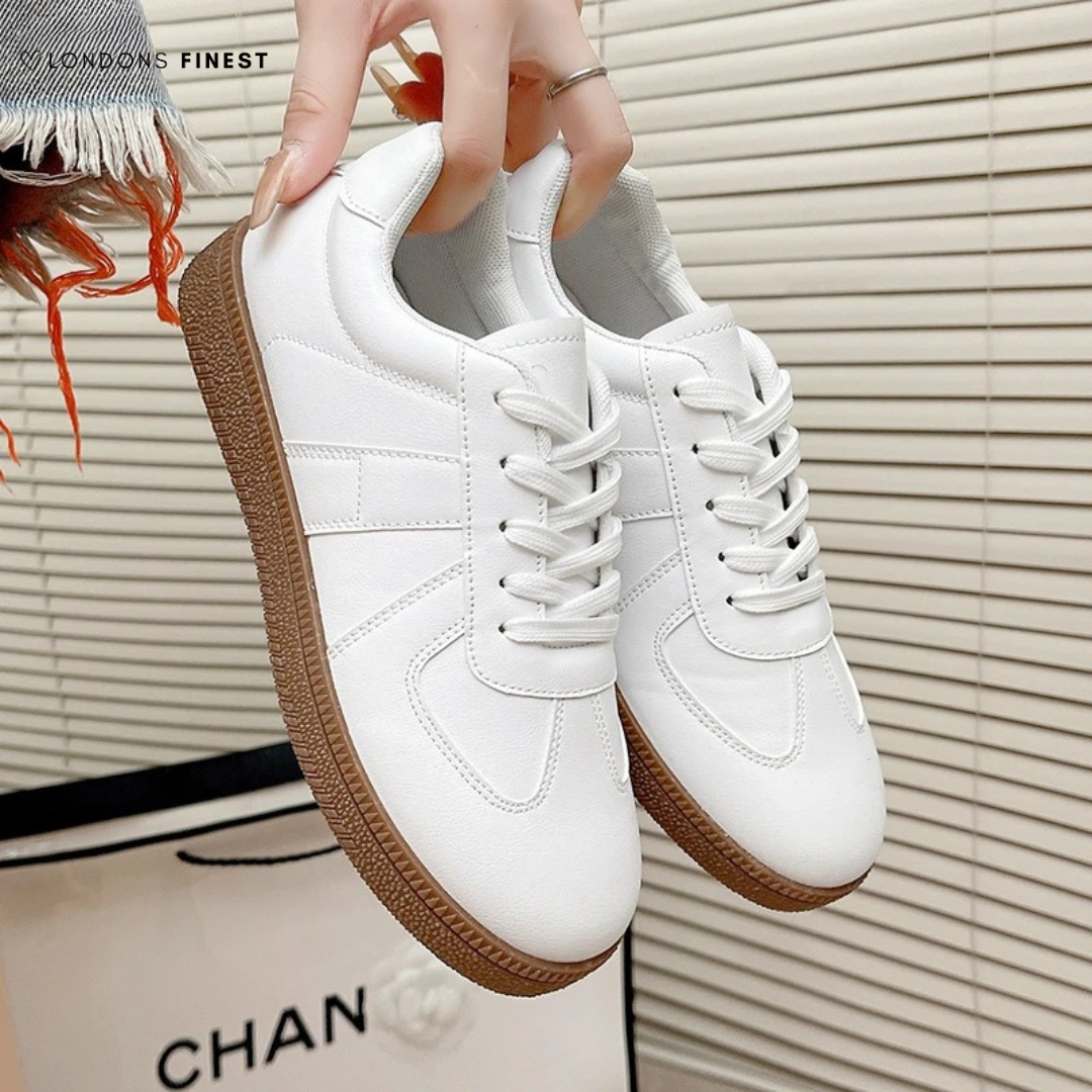 KROHN-E Damen Komfort-Schuhe Gepolsterte Sohle Verstellbar