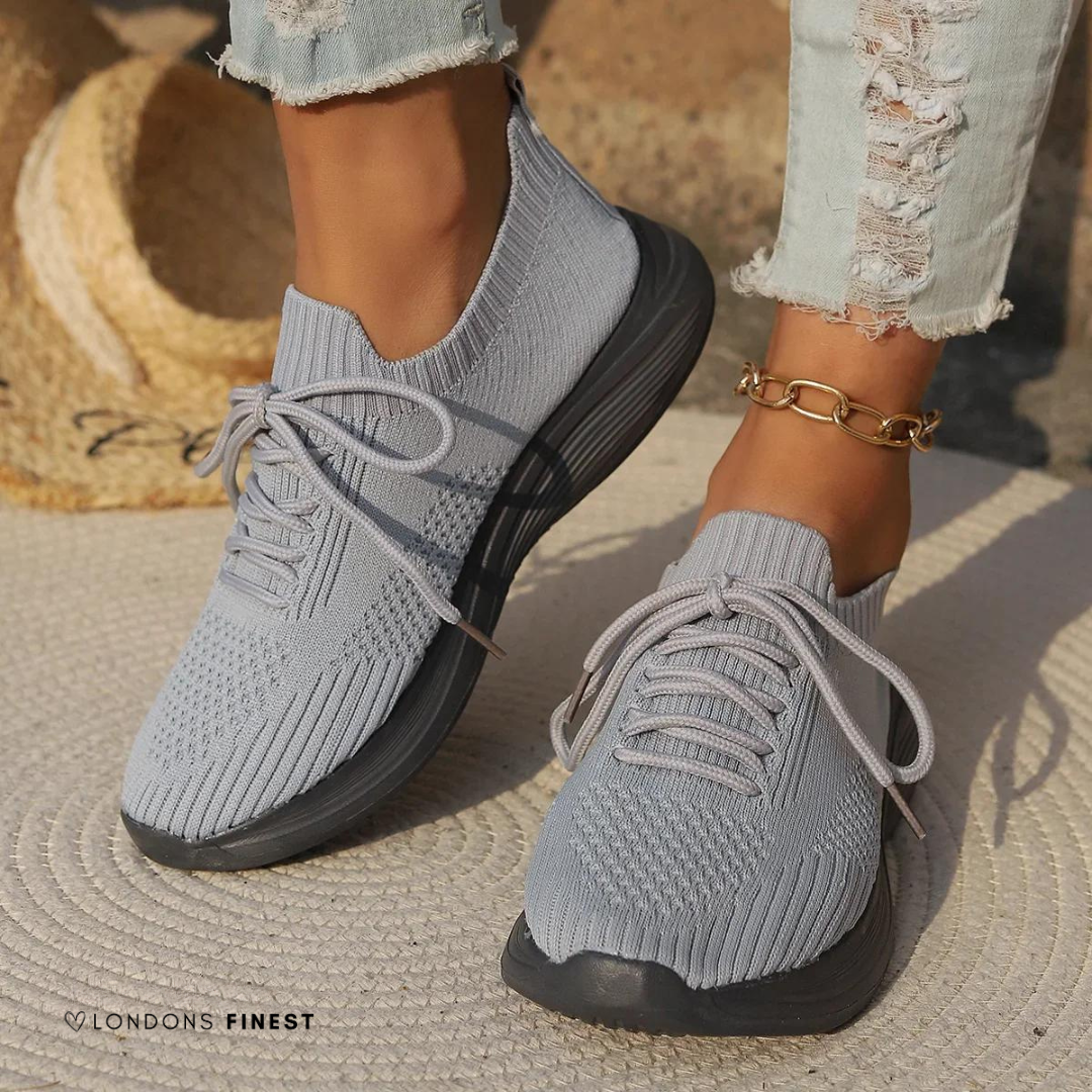 KROHN-E Damen Sneaker atmungsaktiv Stützfunktion Memory Foam