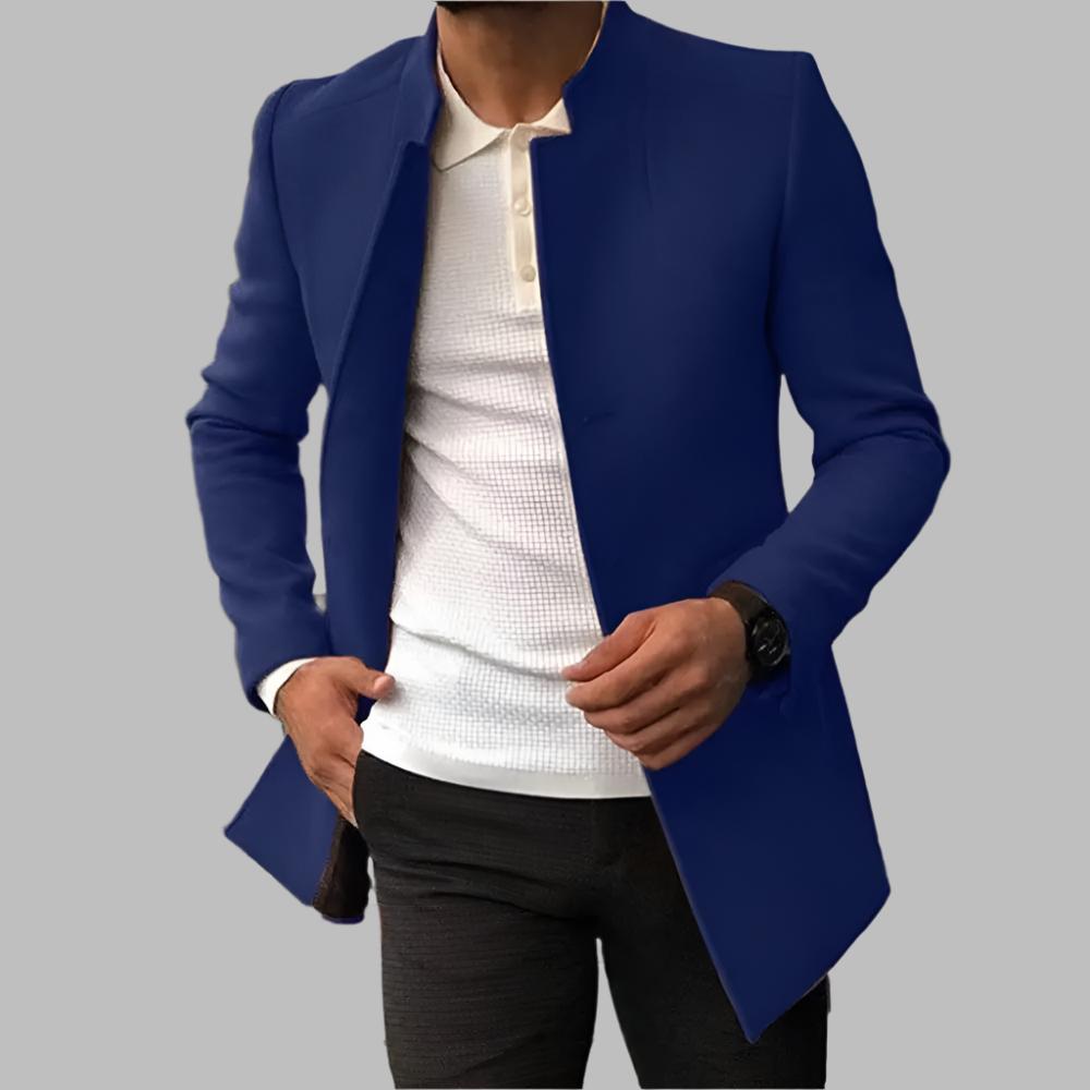Hochwertiger Wollmantel für Herren, ideal für kaltes Wetter