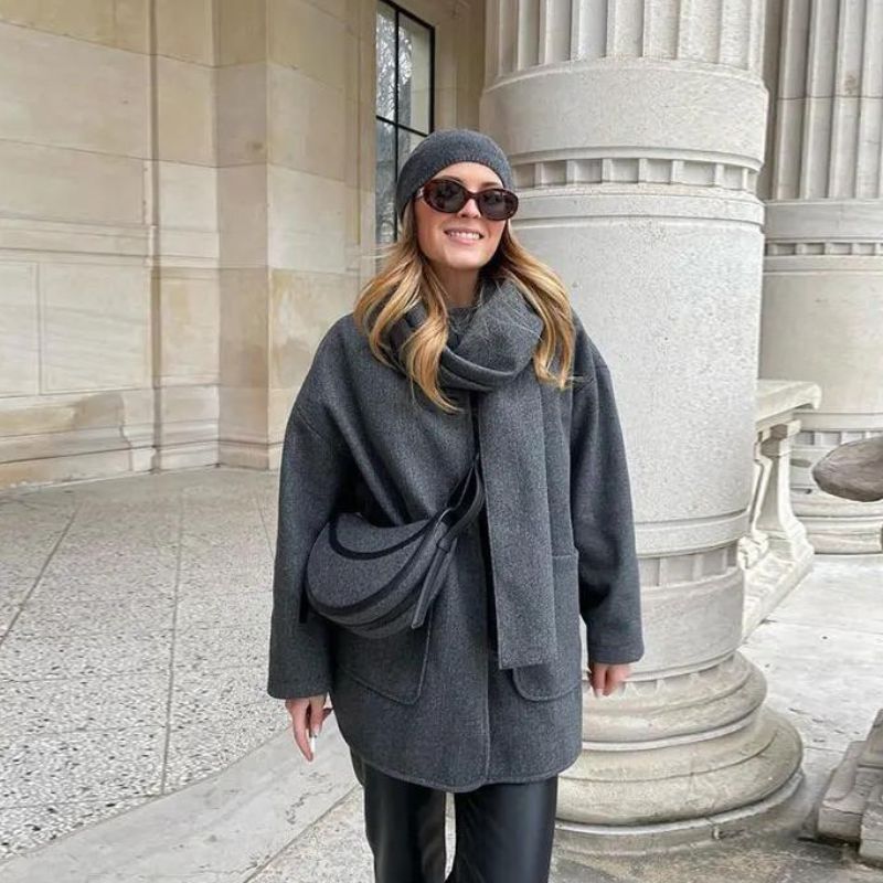 Lieke:  Stilvolle Winterjacke im Vintage-Stil