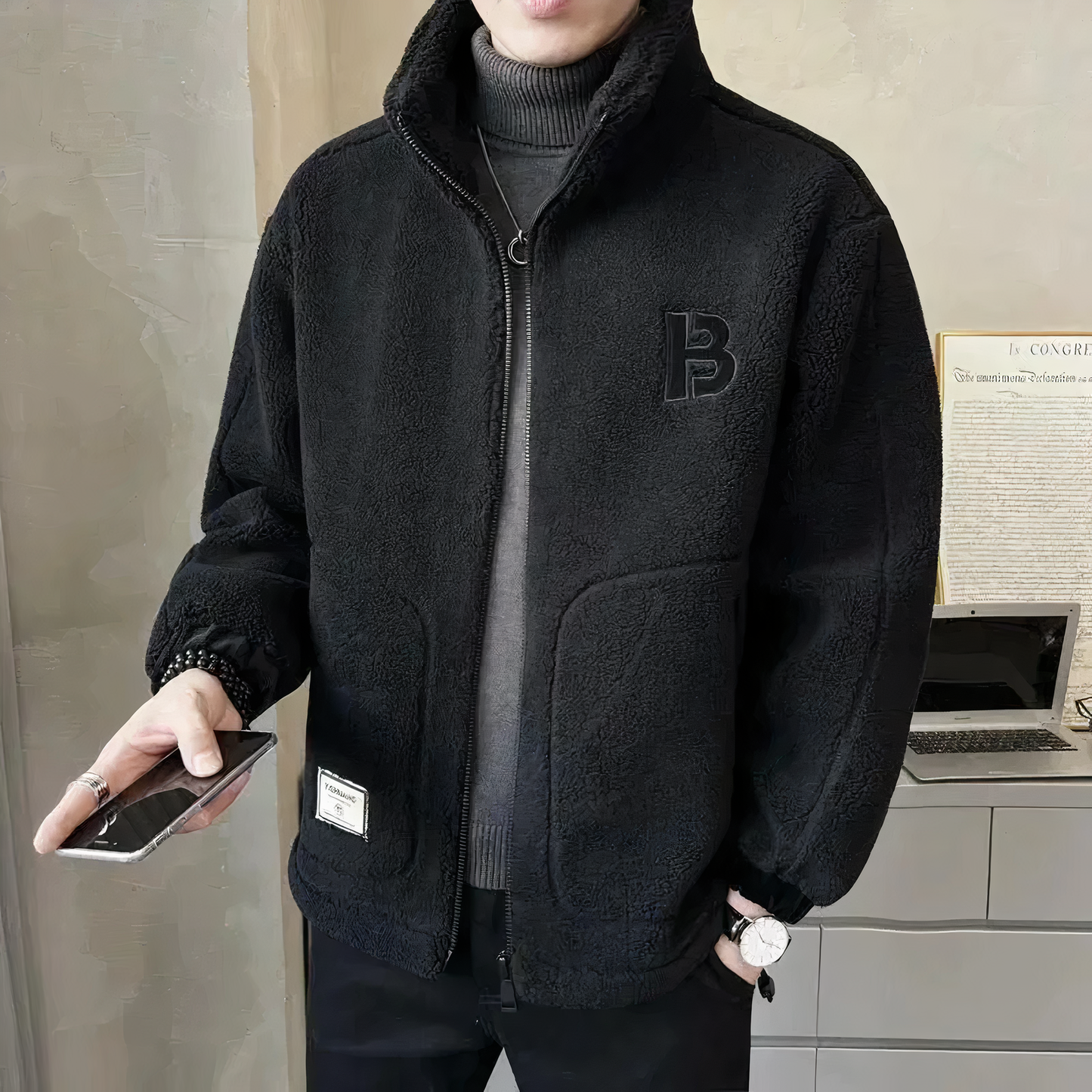 Krohn-e | Warmes Fleecejacke