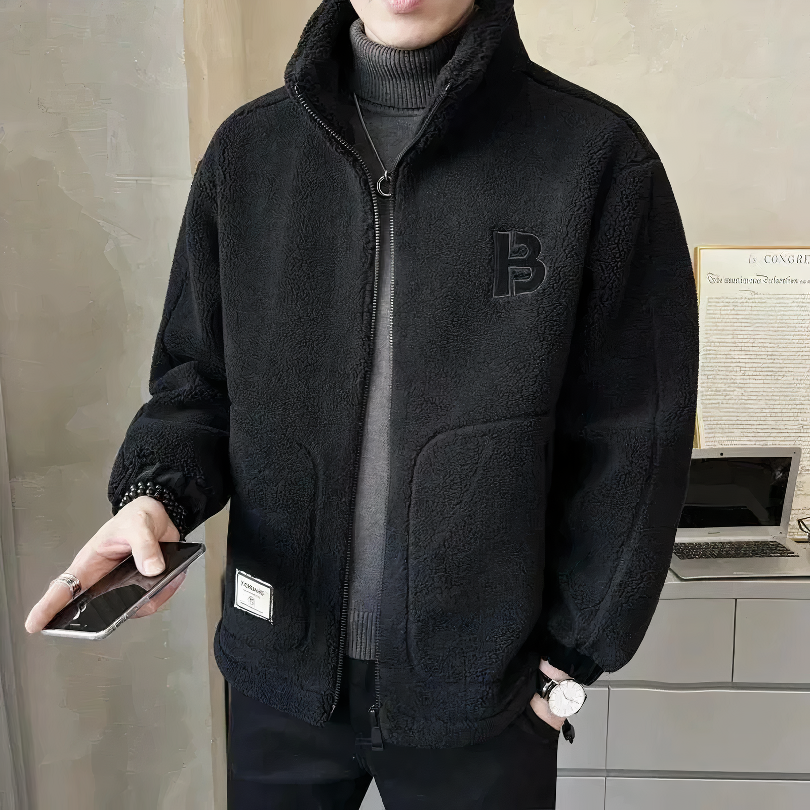 Krohn-e | Warmes Fleecejacke