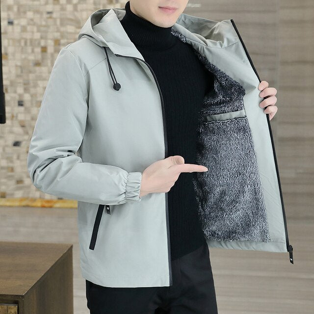 Krohn-e | 2025 Modejacke mit Kapuze Windjacke