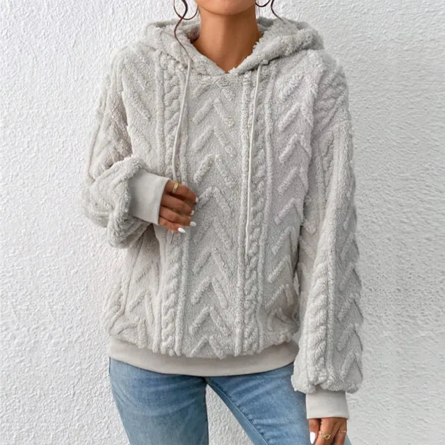 Alena: Bequemes Kapuzenpullover