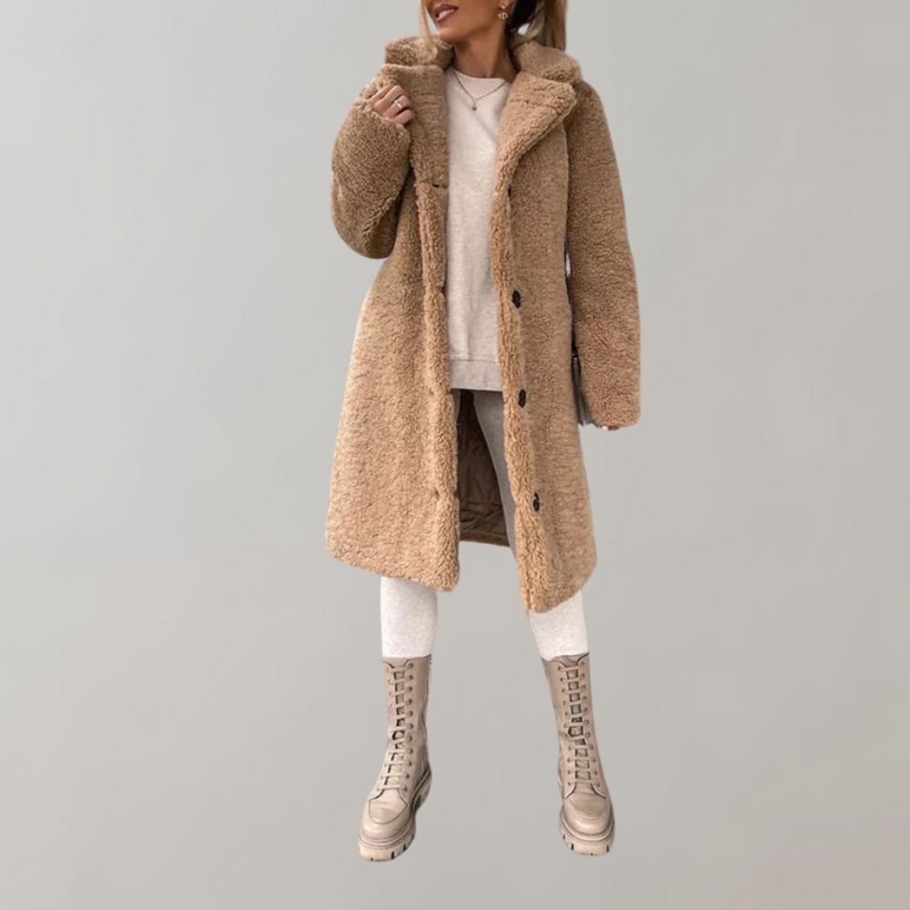 Krohn-e | Teddy Jack für Damen Weiß Warm und Trendy
