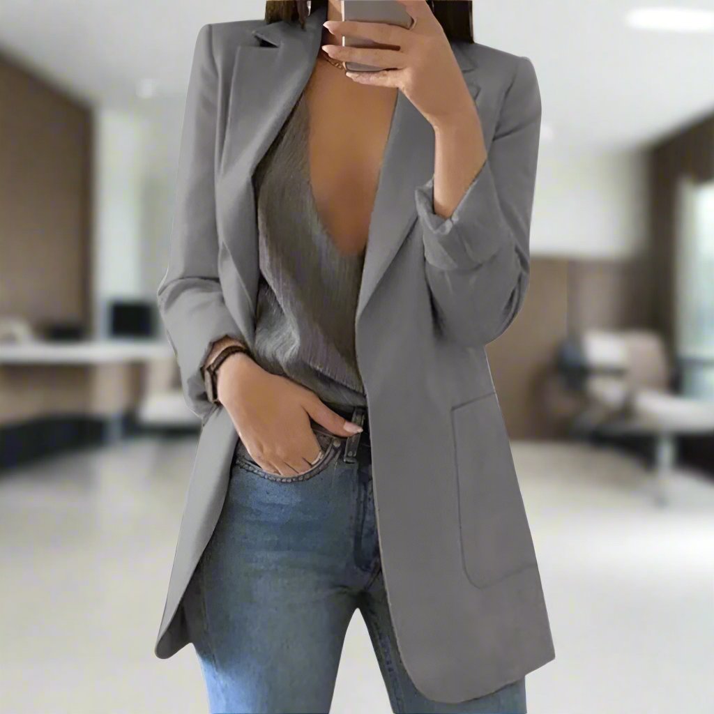 Krohn-e | Blazer - Tailored Fit - Einreiher - Klassischer Reverskragen