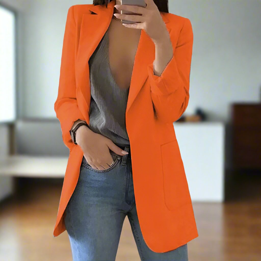 Krohn-e | Blazer - Tailored Fit - Einreiher - Klassischer Reverskragen