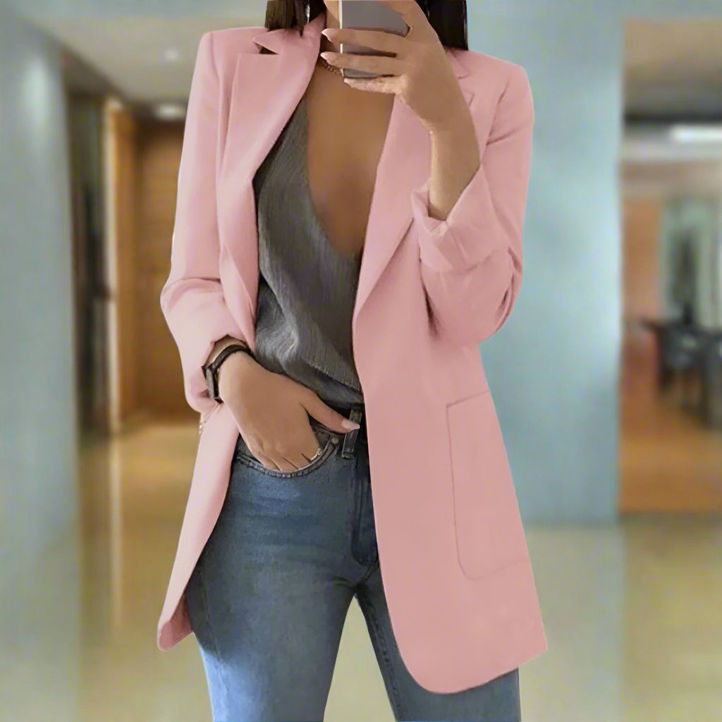 Krohn-e | Blazer - Tailored Fit - Einreiher - Klassischer Reverskragen
