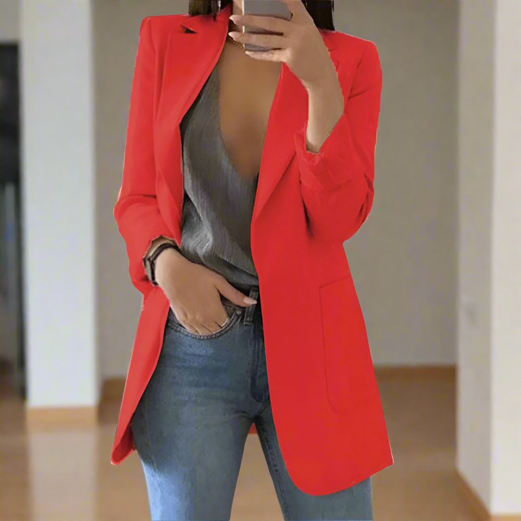 Krohn-e | Blazer - Tailored Fit - Einreiher - Klassischer Reverskragen