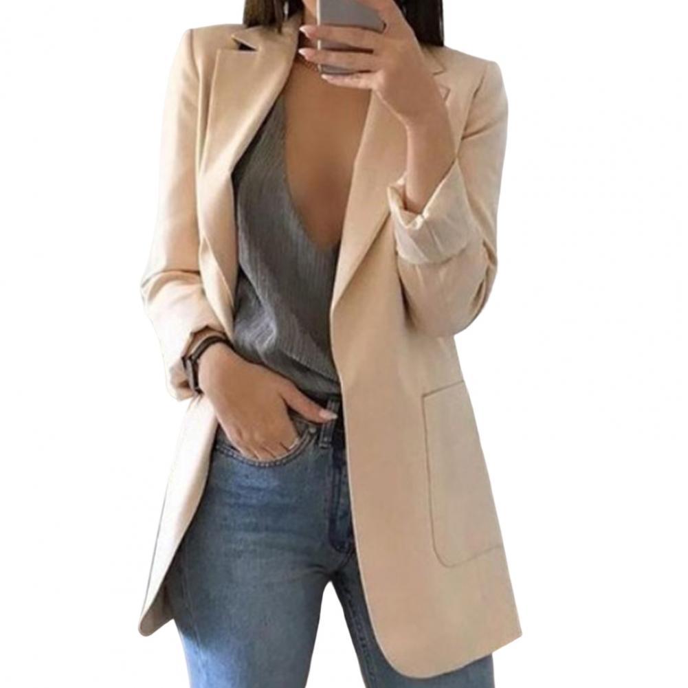 Krohn-e | Langer Damenblazer Für Eleganten Look