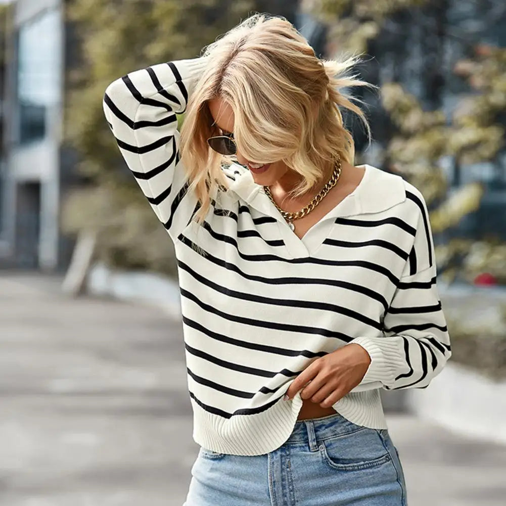 Betha Freizeitpullover mit Streifenmuster