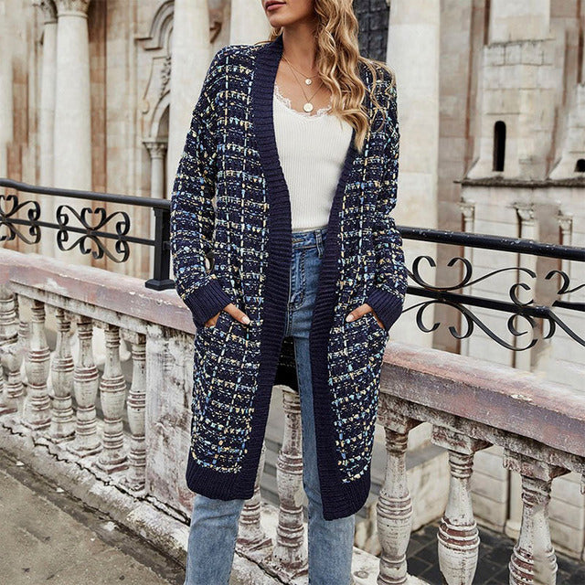 Krohn-e | Bunter Warmer Strickjacke