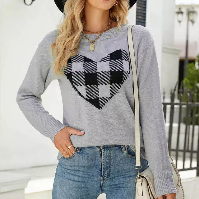 Krohn-e | Herz Strickpullover
