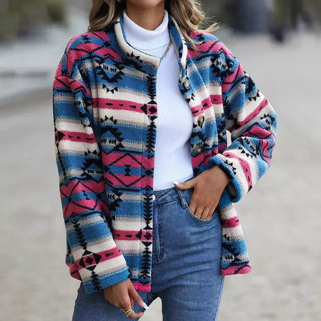 Krohn-e | Mantel mit Geometrischem Print