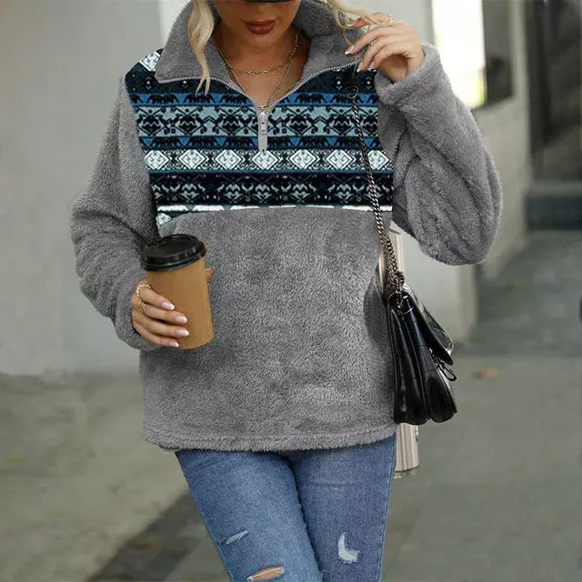 Krohn-e | Pullover mit Geometrischem Print