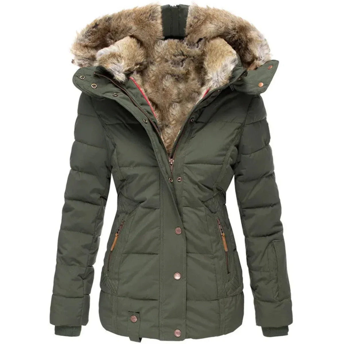 Krohn-e | Luxusjacke Moderner Stil Ideal für Herbst Winter für Damen