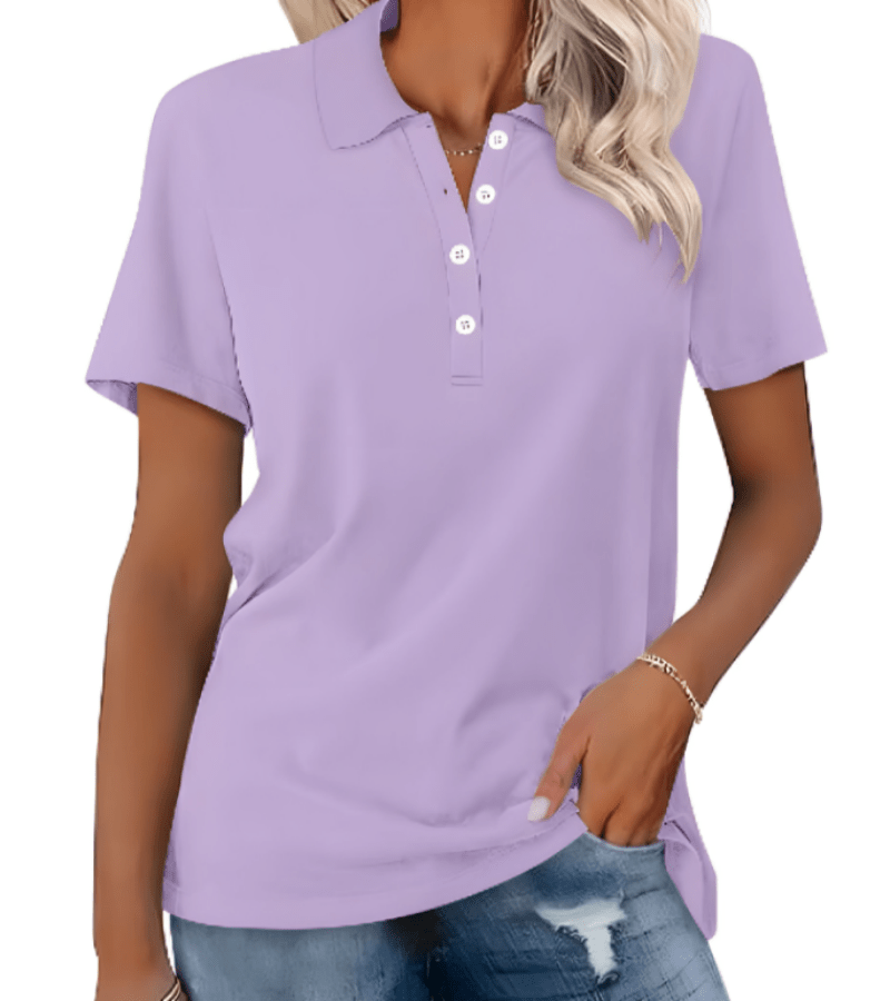 Stilvolles & atmungsaktives Damen Sommer-Polo Shirt von Fudus