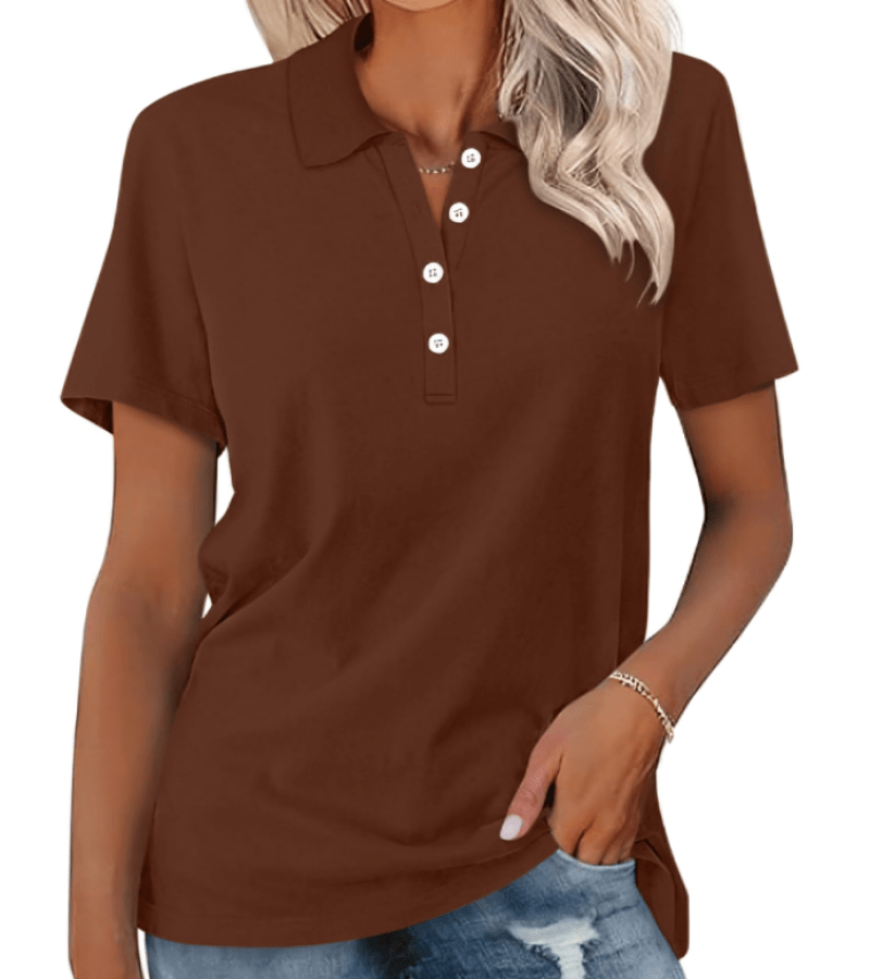 Stilvolles & atmungsaktives Damen Sommer-Polo Shirt von Fudus