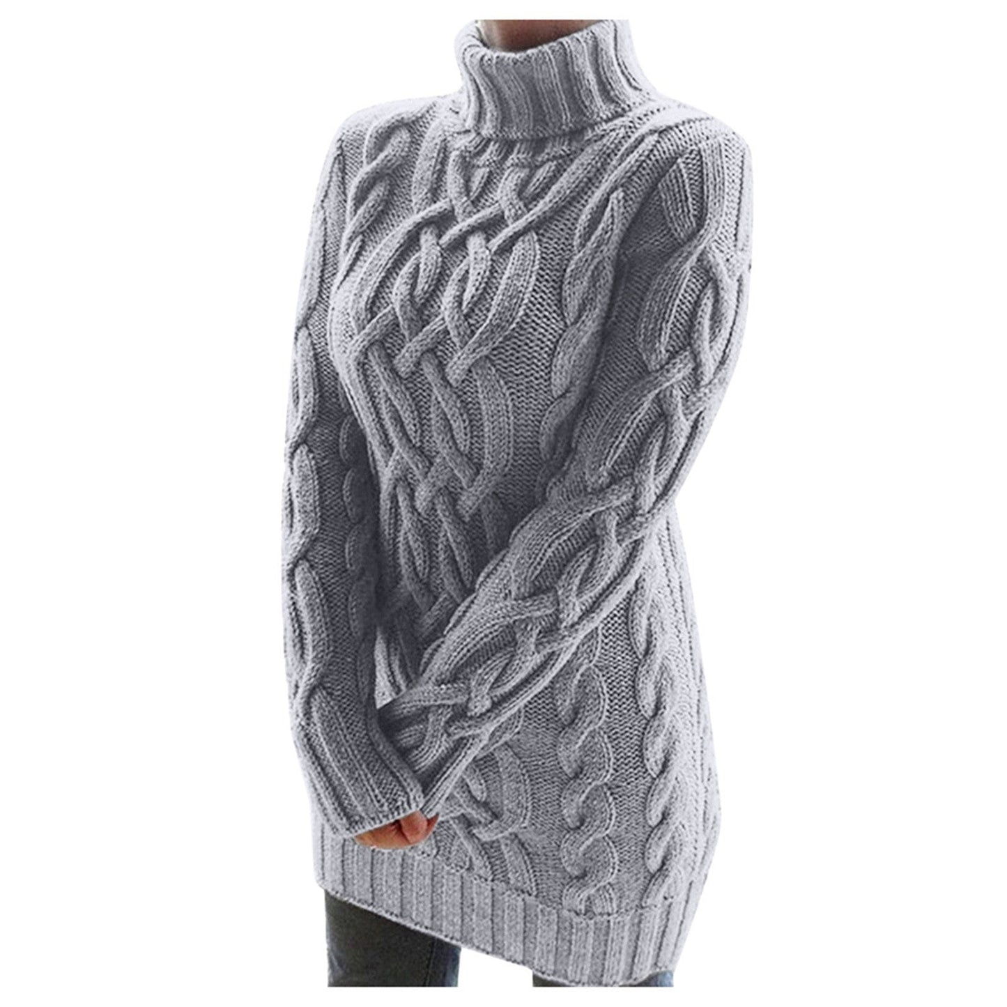 Krohn-e | Strick Rollkragenpullover Kabelstrick Warm und Komfortabel