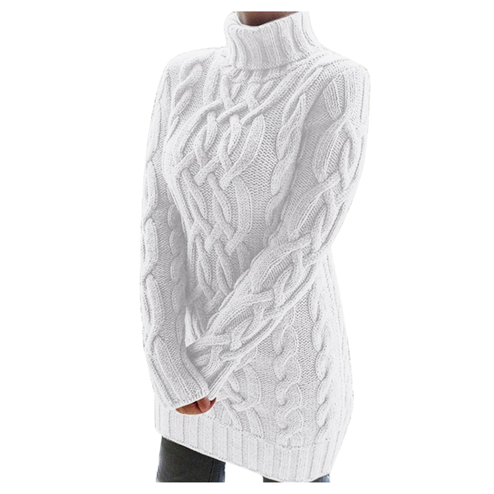 Krohn-e | Strick Rollkragenpullover Kabelstrick Warm und Komfortabel