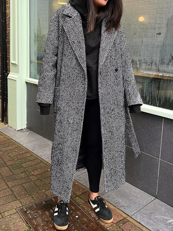 Lucia Herringbone Coat