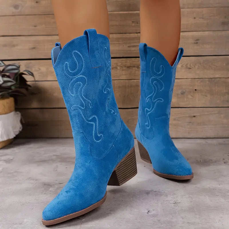 Krohn-e | Elegante Cowboy Damen Knöchelstiefel