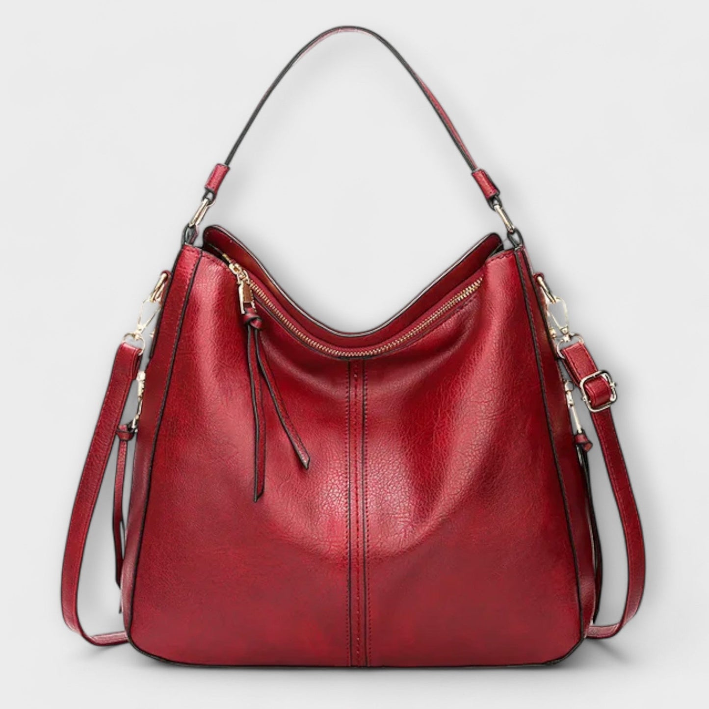 KROHN-E Damen Schultertasche Klassisch Vielseitig Organisiert