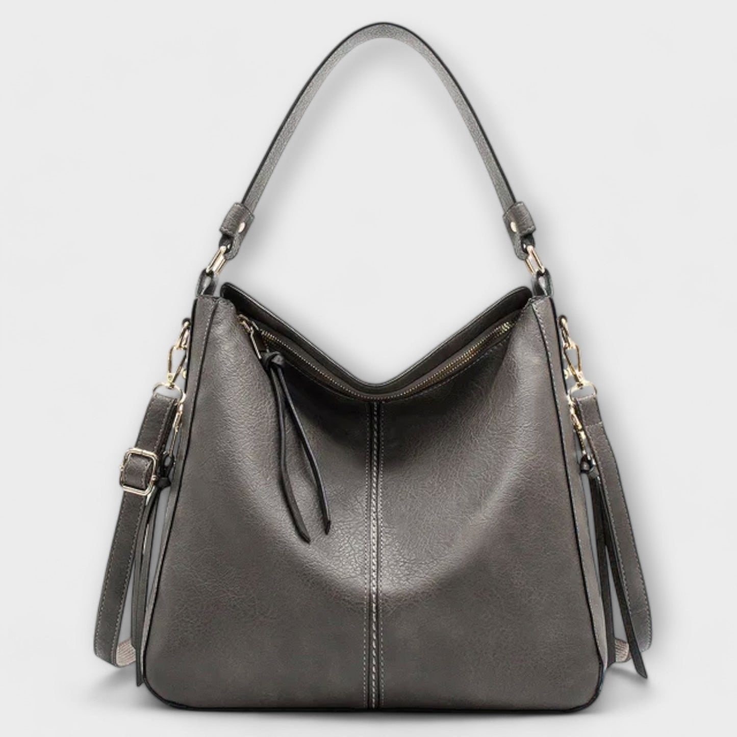 KROHN-E Damen Schultertasche Klassisch Vielseitig Organisiert
