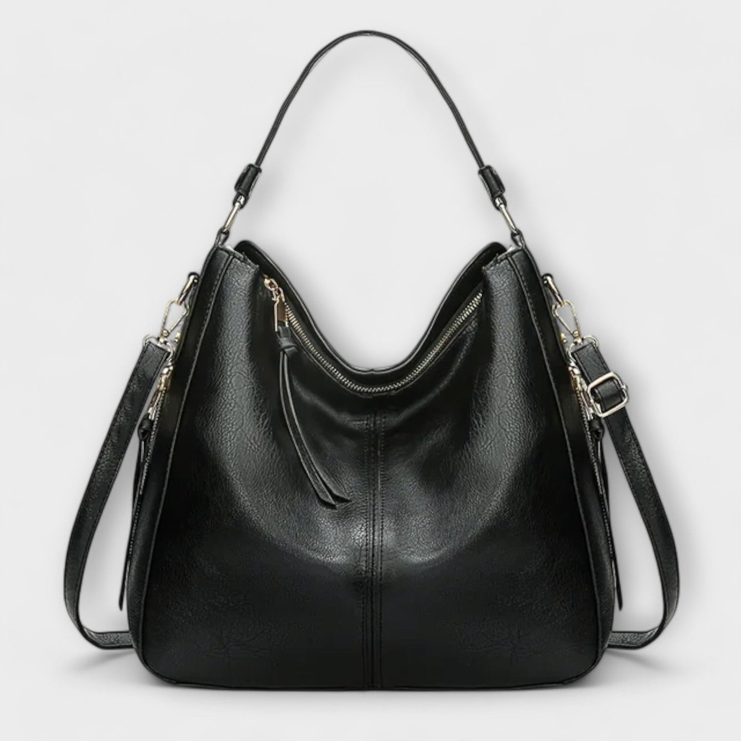KROHN-E Damen Schultertasche Klassisch Vielseitig Organisiert