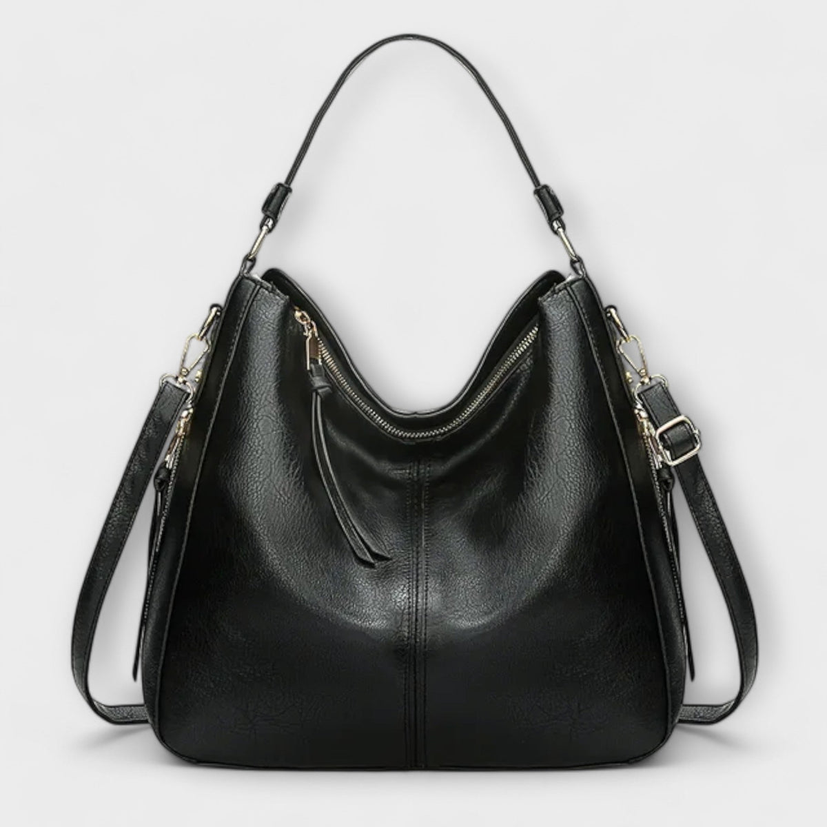 KROHN-E Damen Schultertasche Klassisch Vielseitig Organisiert