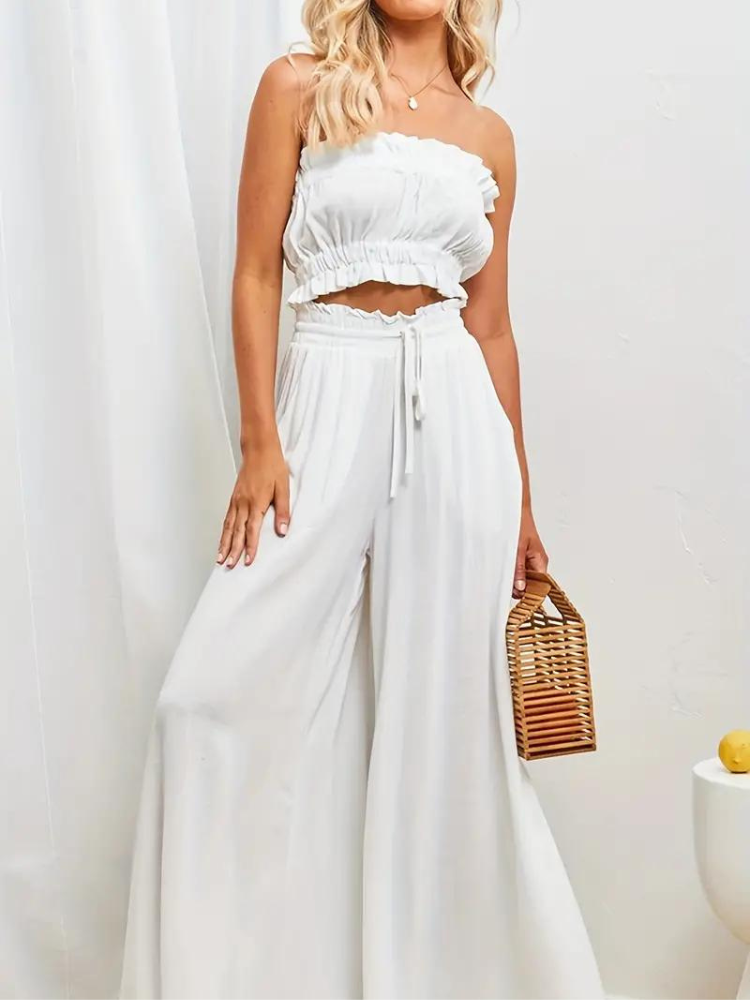 Hochwertige Damenhose aus Guadalupe mit hohem Bund