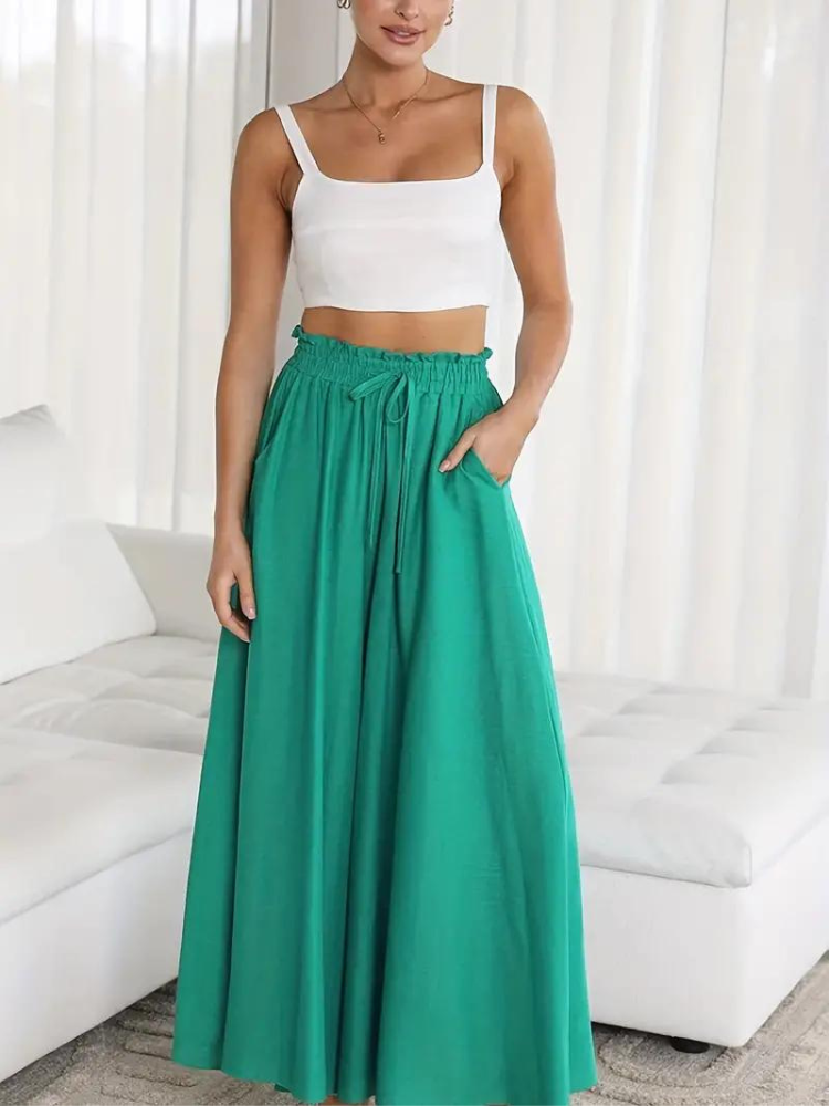 Hochwertige Damenhose aus Guadalupe mit hohem Bund